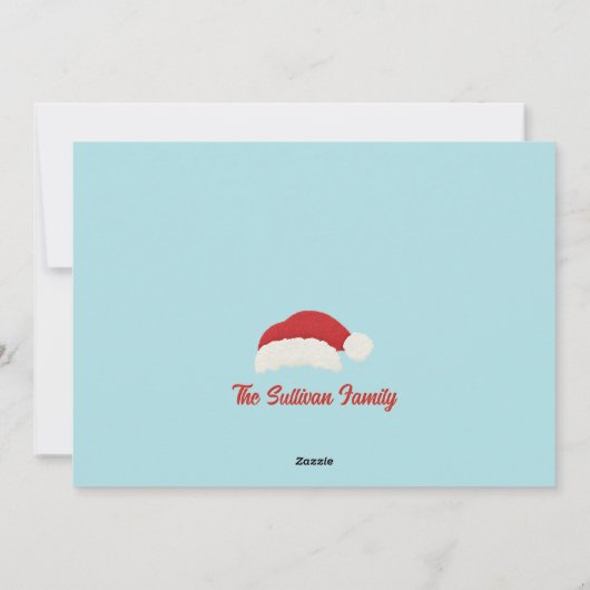 Retro Vibe Vakantie Fotokaart Feestdagenkaart (Achterkant)