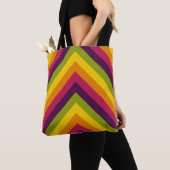 Retro-vibe verhoging tote bag (Dichtbij)
