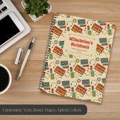 Retro Vibes - 1980s Cassettebandjes Pattern Notitieboek
