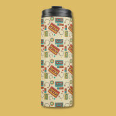 Retro Vibes - 1980s Cassettebandjes Pattern Thermosbeker
