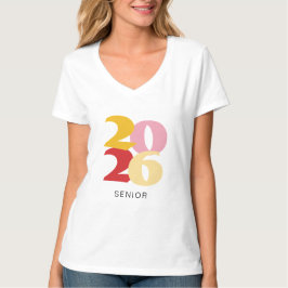 Retro Vibes Afstuderen 2024 Senior gepersonaliseer T-shirt