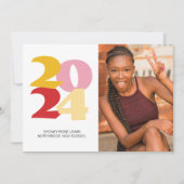 Retro Vibes Afstuderen Celebration Party Aankondiging (Voorkant)