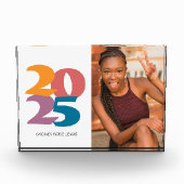 Retro Vibes Afstuderen Celebration Party Fotoblokken (Voorkant)