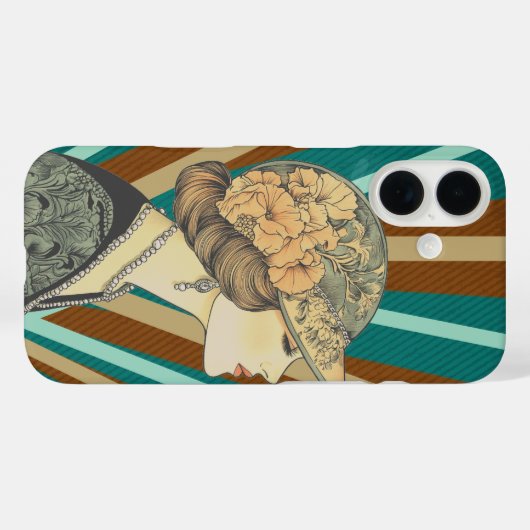 Retro Vibes Case-Mate iPhone Case (Achterkant (horizontaal))