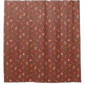 Retro Vibes Curtain Pastel Holiday Bathroom Fun Douchegordijn (Voorkant)