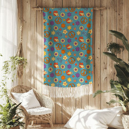 Retro Vibes Deken Pastel Funky 70s Stijl