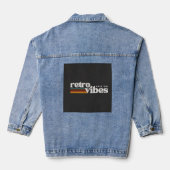 retro vibes  denim jacket (Achterkant)