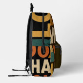 Retro vibes: doe waar je van houdt bedrukte rugzak (Links)