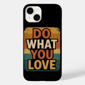 Retro vibes: doe waar je van houdt Case-Mate iPhone case (Achterkant)
