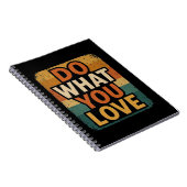 Retro vibes: doe waar je van houdt notitieboek (Rechterzijde)