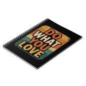 Retro vibes: doe waar je van houdt notitieboek (Linkerzijde)