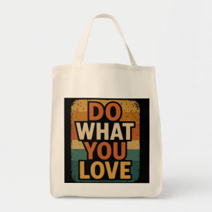 Retro vibes: doe waar je van houdt tote bag