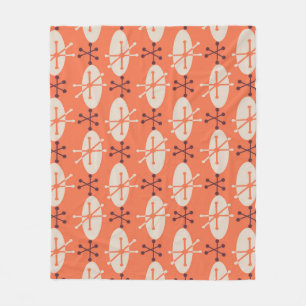 Retro Vibes: geometrisch burstpatroon Fleece Deken