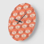 Retro Vibes: geometrisch burstpatroon Grote Klok (Hoek)
