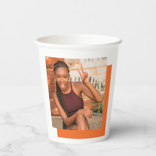 Retro Vibes Graduation Party Klasse van 2024 Papieren Bekers (Achterkant)