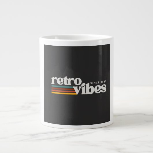 retro vibes grote koffiekop (Voorkant)