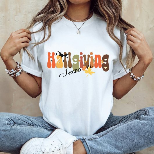 Retro Vibes Halloween | Hallgiving seizoen T-shirt