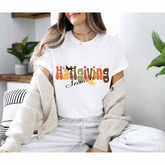 Retro Vibes Halloween | Hallgiving seizoen T-shirt