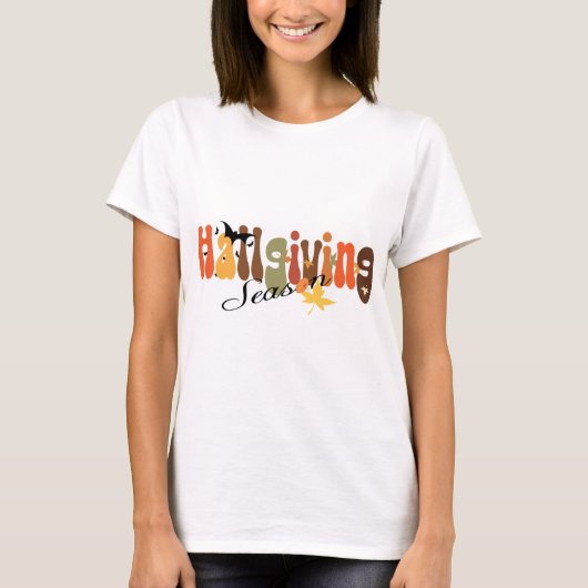 Retro Vibes Halloween | Hallgiving seizoen T-shirt (Voorkant)