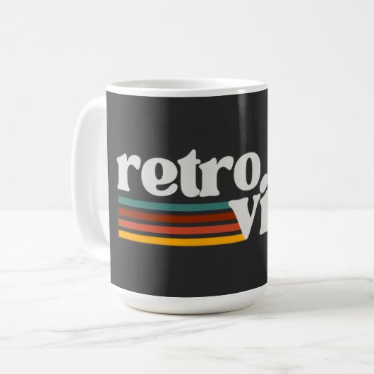 retro vibes koffiemok (Voorkant links)