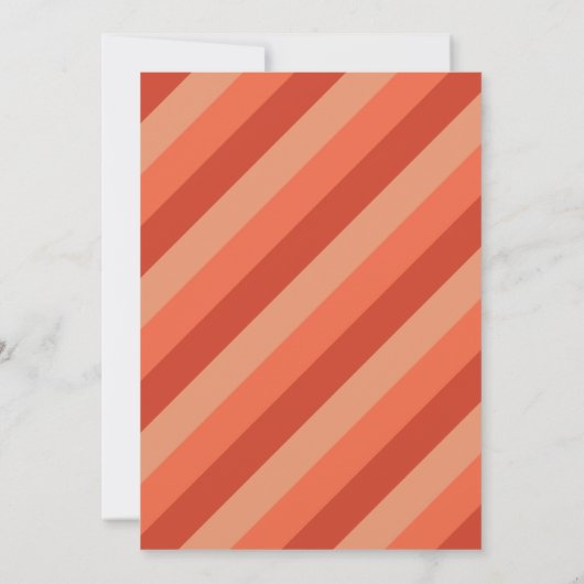 Retro Vibes (koraal) Aankondiging Afstuderen foto' (Achterkant)