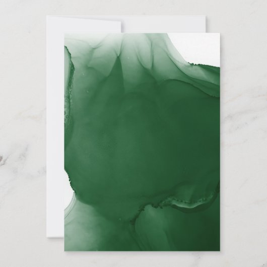 Retro Vibes met Alcohol Ink Flair Kerstfeest Kaart (Achterkant)