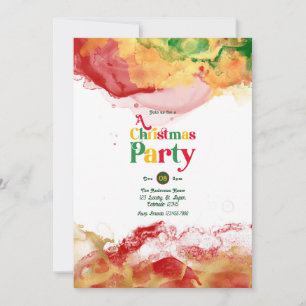 Retro Vibes met Alcohol Ink Flair Kerstfeest Kaart