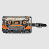 Retro Vibes - Mixtape Bagagelabel (Voorkant (horizontaal))