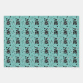 Retro Vibes Modern Midden-Centraal Colorful Inpakpapier Vel (Voorkant 2)