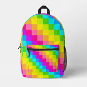 Retro vibes, moderne stijl bedrukte rugzak (Voorkant)