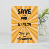 Retro Vibes Save The Date (Staand voorkant)