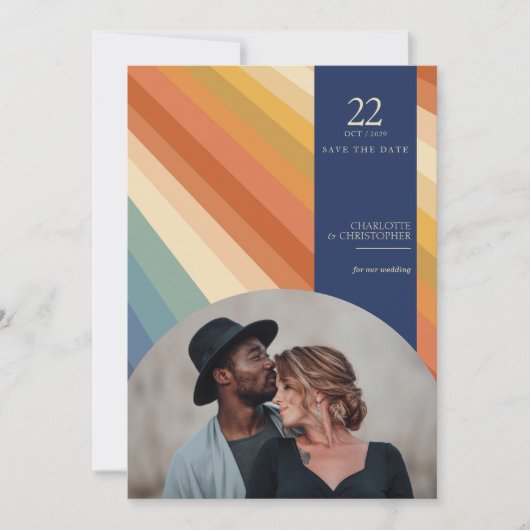 Retro Vibes Save The Date (Voorkant)