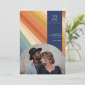 Retro Vibes Save The Date (Staand voorkant)