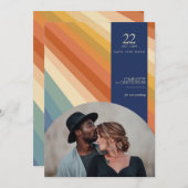 Retro Vibes Save The Date (Voorkant / Achterkant)