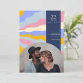 Retro Vibes Save The Date (Staand voorkant)