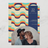 Retro Vibes Save The Date (Voorkant / Achterkant)