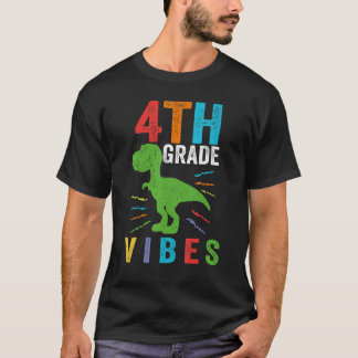 Retro Vibes Trex Leerleraar Onderwijs T-shirt