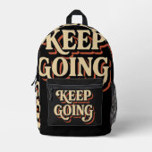 Retro Vibes - typografie kunst Bedrukte Rugzak (Voorkant)