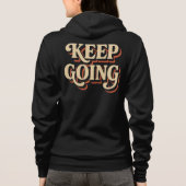 Retro Vibes - typografie kunst Hoodie (Achterkant)