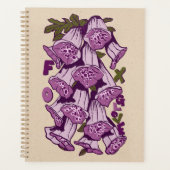 Retro Vibrant Foxglove Wildflower Planner (Voorkant)