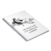  Retro Victoriaans Inspirerend levensquote Notitieboek (Rechterzijde)