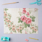  Retro Victoriaans Rozen uit de middeleeuwse eeuw Tissuepapier (Craft)