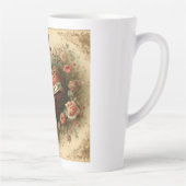 /retro/Victoriaans Valentijnsdag hart Latte Mok (Rechts)