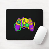Retro Video Game Controller Pet Mardi Gras Gaming Muismat (Met muis)