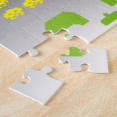 Retro Video Game Invaders Puzzle Legpuzzel (Zijkant)