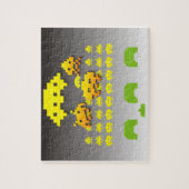 Retro Video Game Invaders Puzzle Legpuzzel (Verticaal)