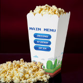 Retro Video Game Menu 1e Verjaardagsfeest Bedankdoosjes