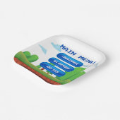 Retro Video Game Menu 1e Verjaardagsfeest Papieren Bordje (Gebogen)