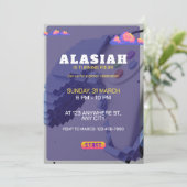 Retro Video Game Verjaardag Party Uitnodiging Gami (Staand voorkant)