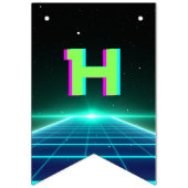 Retro Video Gamer Happy Birthday Banner (Tweede vlag)